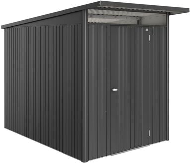 BIOHORT Metalen Tuinhuis Avantgarde - Donkergrijs Metallic - 180x300cm - Enkele Deur