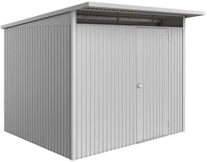 BIOHORT Metalen Tuinhuis Avantgarde - Zilver Metallic - 260x260cm - Enkele Deur