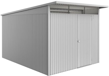 BIOHORT Metalen Tuinhuis Avantgarde - Zilver Metallic - 260x380cm - Enkele Deur