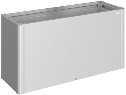 BIOHORT Plantenbak Belvedere Maxi - Zilver - Metaal - 80,5x167x30,5cm