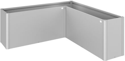 BIOHORT Plantenbak Belvedere Maxi - Zilver - Metaal - 80,5x216,5x63,5cm