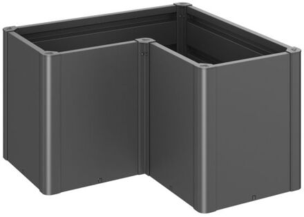 BIOHORT Plantenbak Belvedere Midi - Grijs Metallic - Metaal - 118,5x80,5x61cm