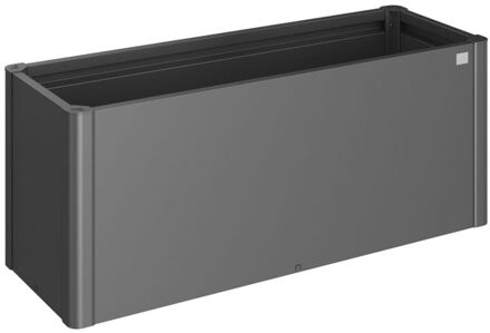 BIOHORT Plantenbak Belvedere Midi - Grijs Metallic - Metaal - 80,5x166x30cm