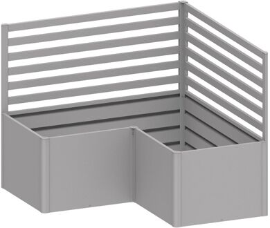 BIOHORT Plantenklimrek Voor L-vorm Gr. L200/l2x1 Zilver-metallic 2stuks