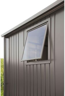 BIOHORT Raam Voor Berging Highline/panorama/avantgarde Kwartsgrijs Metallic 50x60cm