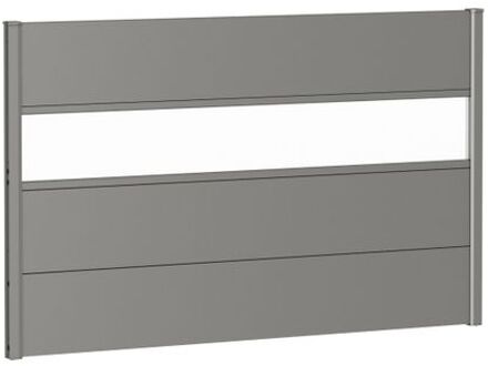 BIOHORT Recht Paneel Voor Tuinscherm Met Acrylglas Kwartsgrijs Metallic 150x90cm