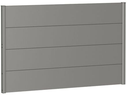 BIOHORT Recht Paneel Voor Tuinscherm Zonder Acrylglas Kwartsgrijs Metallic 150x90cm