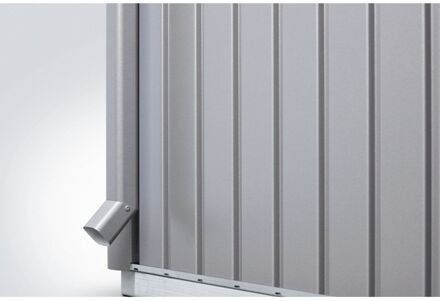 BIOHORT Regenpijpset Highline - Staal - Kwartsgrijs Metallic - Lengte 204cm - 2 Stuks