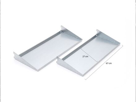 BIOHORT Schappenset t.b.v. Terraskast Julia - Laagste prijsgarantie! Grijs