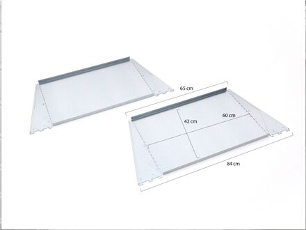 BIOHORT Schappenset t.b.v. Terraskast Romeo - Laagste prijsgarantie! Grijs