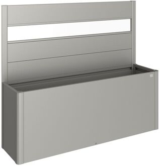 BIOHORT Schutting Moestuinbox Kwartsgrijs Met Acrylglas