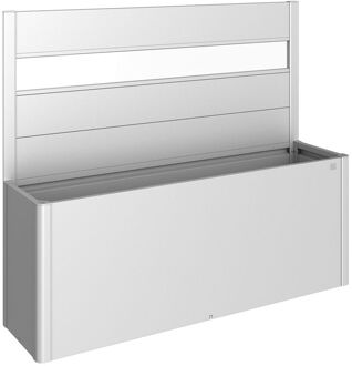 BIOHORT Schutting Moestuinbox Zilver Met Acrylglas