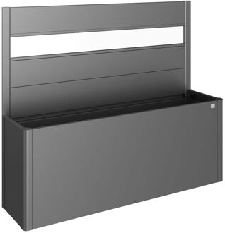 BIOHORT Schutting Voor Plantenbak Belvedere Met Acrylglas Gr. 200 Donkergrijs Metallic 1st