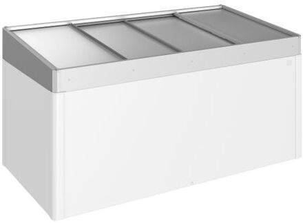 BIOHORT Serre Voor Moestuinbox 2x1 Zilver Metallic