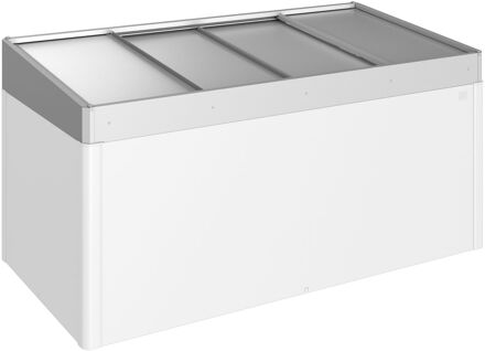 BIOHORT Serre Voor Moestuinbox 2x1 Zilver Metallic