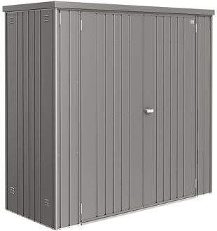 BIOHORT Tuinkast 190 Kwartsgrijs Metallic