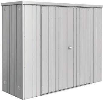 BIOHORT Tuinkast GR230 zilvergrijs Metalic 2 deurs - 227x83x182,5cm