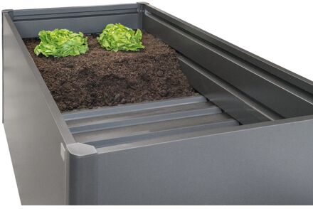 BIOHORT Tussenbodem 4-delig Donkergrijs Met. 2 X 1 M