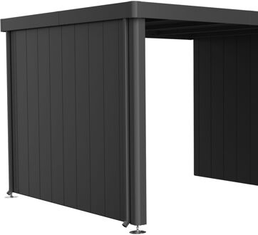 BIOHORT Zijwand Voor Zijdak Berging Neo Gr. 3a/3b/3c/3d Donkergrijs Metallic