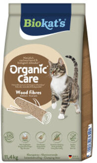Biokat's Organic Care Wood Fibres kattenbakvulling 2 x 3 kg