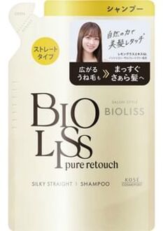 Bioliss Pure Retouch Sliky Straight Shampoo 340ml Refill