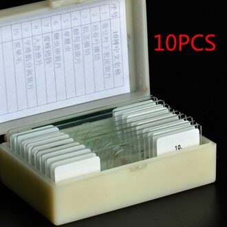 Biologie 10/25/50/100/200 Voorbereid Glas Microscoop Specimen Slides School en Laboratorium Engels Label onderwijs Monsters 10stk
