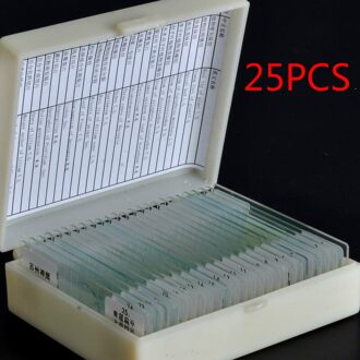 Biologie 10/25/50/100/200 Voorbereid Glas Microscoop Specimen Slides School en Laboratorium Engels Label onderwijs Monsters 25stk