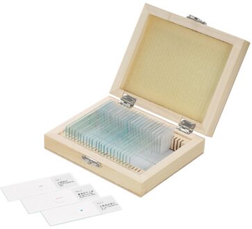 Biologie 25/100 Stuks Bereid Microscoopglaasje School En Laboratorium Met Chinese Engels Label Onderwijs Monsters 25stk