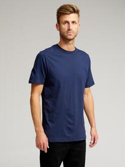 Biologisch Basic T-Shirt - Marineblauw - maat L Navy