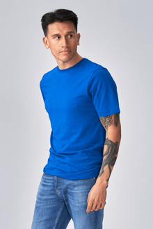 Biologisch basis-T-shirt - Blauw - maat 2XL