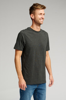 Biologisch basis-T-shirt - Donker grijs Donkergrijs - L