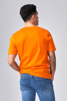 Biologisch basis-T-shirt - Oranje - maat L