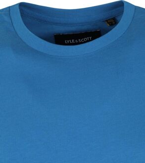 Biologisch Katoen Blauw T-Shirt Lyle & Scott , Blue , Heren - 2Xl,Xl,L,M,S