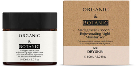Biologische & Botanische Madagascan Kokos Verjongende Nachtmoisturizer 60ml - One Size