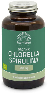 Biologische Chlorella Spirulina 500mg - 240 tabletten
