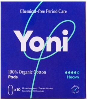 Biologische katoenen maandverband heavy 10 stuks