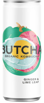 biologische Kombucha Ginger & Lime Leaf 25CL
