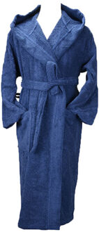 Biologische ochtendjas voor volwassenen robezz unisex - maat S / M Zwart