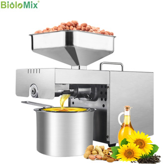 BioloMix New Stainless Steel Oil Press Machine Commercial Home Oil Extractor Expeller Presser 110V or 220V available