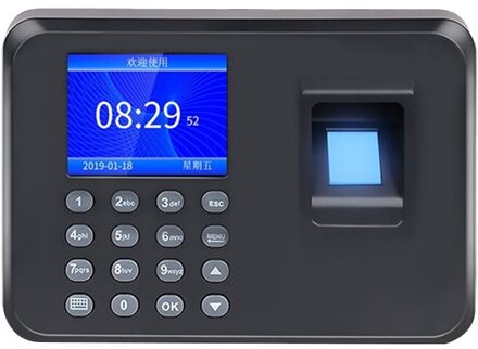Biometrische Vingerafdruk Aanwezigheid Machine Lcd Display Usb Vingerafdruk Aanwezigheidsregistratie Systeem Klok Werknemer Controleren-In Recorder