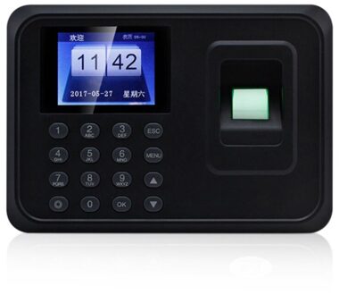 Biometrische Vingerafdruk Tijdregistratie Machine Time Clock Recorder (Au Plug)