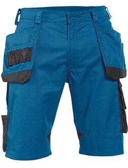 BIONIC Korte Werkbroek Azureblauw/AntracietNL:60 BE:56