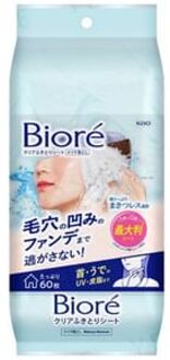 Biore Clear Wipe Sheet 60 pcs