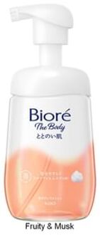 Biore The Body Totonoihada Skin Foam Body Wash Fruity & Musk - 480ml