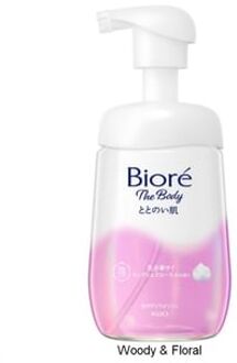Biore The Body Totonoihada Skin Foam Body Wash Woody & Floral - 480ml