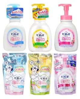 Biore U Bubble Body Wash Rose - 480ml Refill