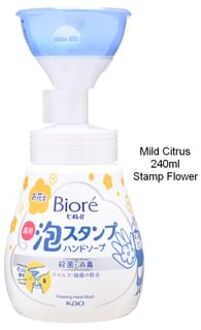 Biore U Foaming Hand Wash Mild Citrus - 240ml Stamp Flower