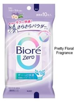 Biore Zero Sarasara Powder Sheet Pretty Floral - 10 pcs
