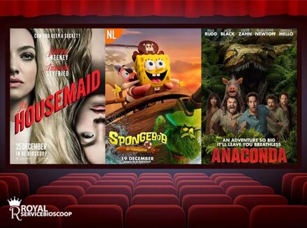 Bioscoopticket, snack + drankje bij Royal Servicebioscoop Echt