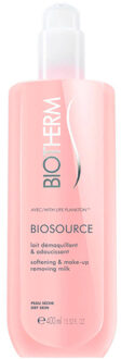 Biosource Softening & Make-up Removing reinigingsmelk - 400 ml - 000